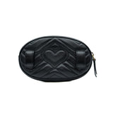 thumbnail GG marmont belt bag in matelassé chevron leather black ghw 2017