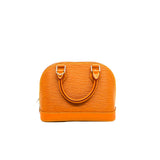 thumbnail Alma BB In Honey Gold Epi Leather Handbag PHW With Jacquard Strap - L'UXE LINK