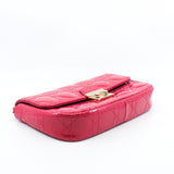 thumbnail New Lock Pink Cannage Patent Leather Chain Flap Bag GHW - L'UXE LINK