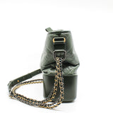 thumbnail Medium Gabrielle In Two Tone Green Quilted Aged Calfskin Leather Hobo Bag Seri 25