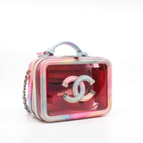 thumbnail Small Filigree PVC And Patent Leather In Pink Vanity Bag PHW Seri 29