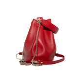 thumbnail Serpenti Small Forever Calf Leather Red Bucket Bag LGHW - L'UXE LINK