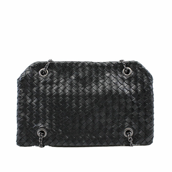 chain crossbody bag leather black - L'UXE LINK