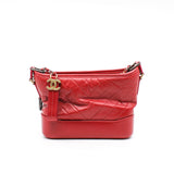 thumbnail Small Gabrielle In Red Aged Calfskin Leather Hobo Bag Multicolor Hardware Seri 27 - L'UXE LINK