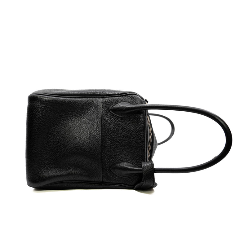 Lindy 34 In TC Leather Black PHW P Stamp - L'UXE LINK