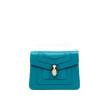 thumbnail Small Serpenti Forever In Blue Calf Leather Crossbody Bag GHW With Mirror - L'UXE LINK