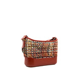 thumbnail Small Multi And Red Tweed Calfskin Gabrielle Hobo Bag Seri 25 - L'UXE LINK