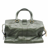 thumbnail Chyc Cabas Tote  Medium green Leather Aged Gold - L'UXE LINK