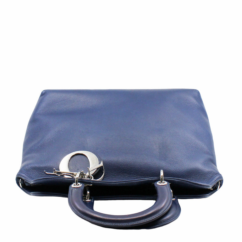 Tote medium leather blue shw