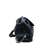 thumbnail Grained Calfskin Navy Stitched Braided Backpack SHW Seri 25 - L'UXE LINK