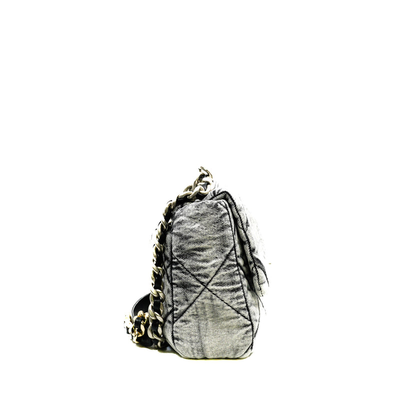 Large 19 Bag In Washed Denim Multi Hardware Seri EOETXXXX - L'UXE LINK