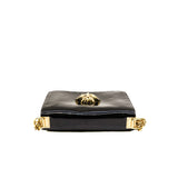 thumbnail Black Patent Leather Medusa Chain Clutch GHW - L'UXE LINK