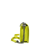 thumbnail New Medium Chevron Leboy In Yellow Calfskin Quilted Flap Bag PHW Seri 20 - L'UXE LINK