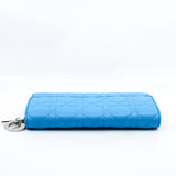 thumbnail Blue Cannage Wallet on Chain In Lambskin Leather PHW - L'UXE LINK