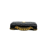 thumbnail Logo Top Handle Black Wallet On Chain Lambskin GHW - L'UXE LINK