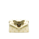 thumbnail Mini Queen White Margaret Broadway Shoulder Bag GHW With Strap