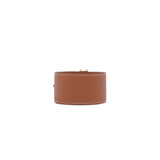 thumbnail Elan cuff bracelet in leather gold ghw - L'UXE LINK