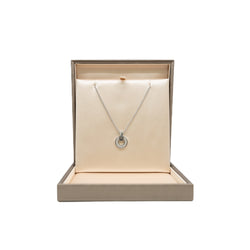 Bvlgari Openwork 18k White Gold With Full Diamonds Pendant Necklace - L'UXE LINK