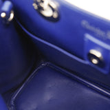 thumbnail Medium Diorissimo In White/Blue Crocodile Leather Handbag PHW With Strap - L'UXE LINK