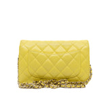 thumbnail Matelasse Yellow Chain Wallet Woc Lambskin Shoulder Bag Seri 15 - L'UXE LINK