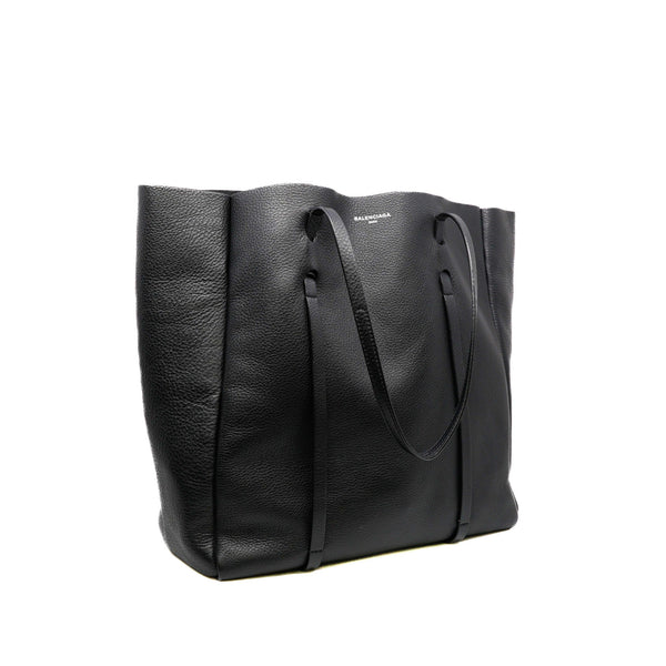 Everyday Black Calfskin Tote Bag M