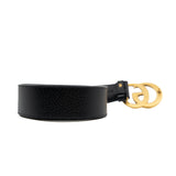 thumbnail Double G Buckle Black Calf Leather Belt GHW Size 85 - L'UXE LINK