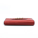 thumbnail J’Adior Croisiere In Red Calfskin Leather Chain Wallet GHW - L'UXE LINK