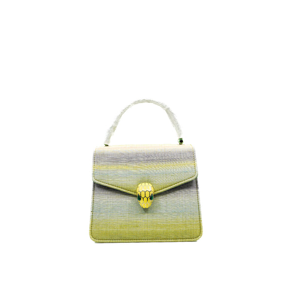 Serpenti Forever Fukumi Shimura Limited Edition Mint Top Handle Handbag GHW - L'UXE LINK