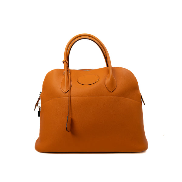 Bolide 35 Bag In Epsom Leather Orange PHW Square K Stamp - L'UXE LINK