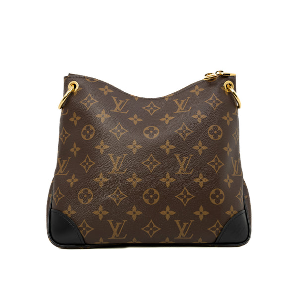 Odéon PM In Monogram Canvas Shoulder Bag With Leather Strap GHW