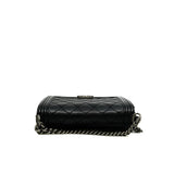 thumbnail New Medium Leboy In Black Aged Calfskin Leather Ruthenium Hardware Seri 18 - L'UXE LINK