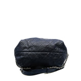 thumbnail Grained Calfskin Navy Stitched Braided Backpack SHW Seri 25 - L'UXE LINK