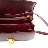 thumbnail Medium Classic Box Burgundy Calfskin Crossbody Bag - L'UXE LINK