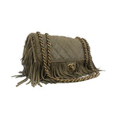 thumbnail Paris-Dallas Lambskin In Brown Fringe Timeless Flap Bag GHW Seri 19