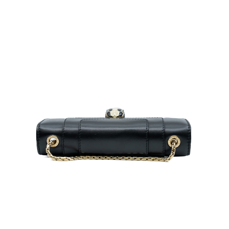 Small Serpenti Crossbody In Lambskin Black GHW