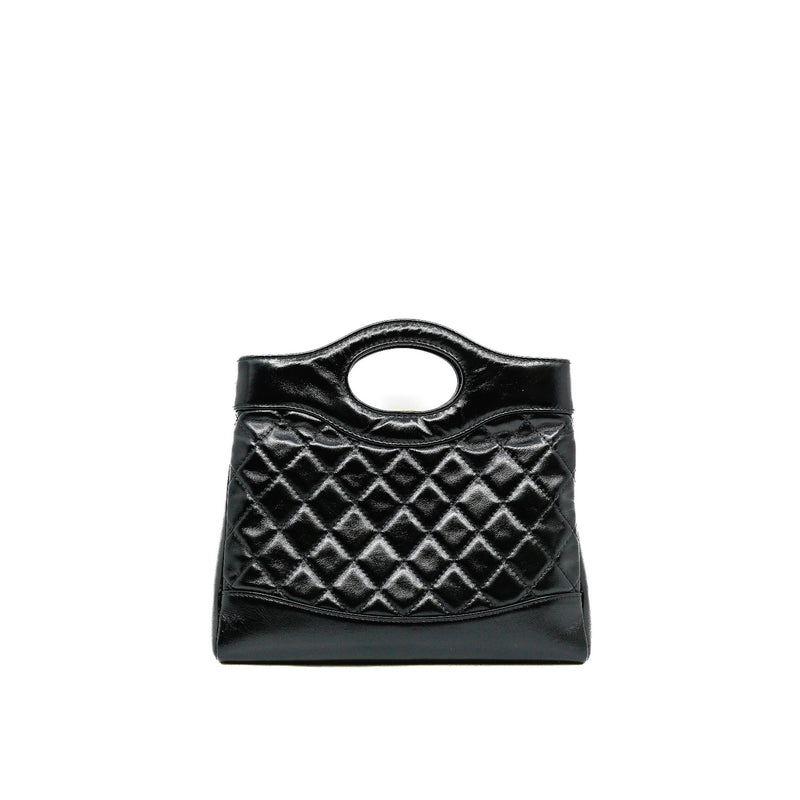 Mini 31 Bag Shiny Lambskin Black GHW - L'UXE LINK