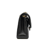 thumbnail small classic flap in black lambskin GHW  seri 26