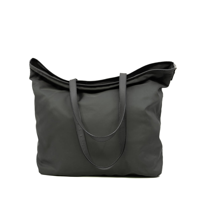 Nylon Robot Tote Bag In Grey PHW