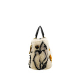 thumbnail Mini Lady Dior White/Black Mink Fur Handbag GHW - L'UXE LINK