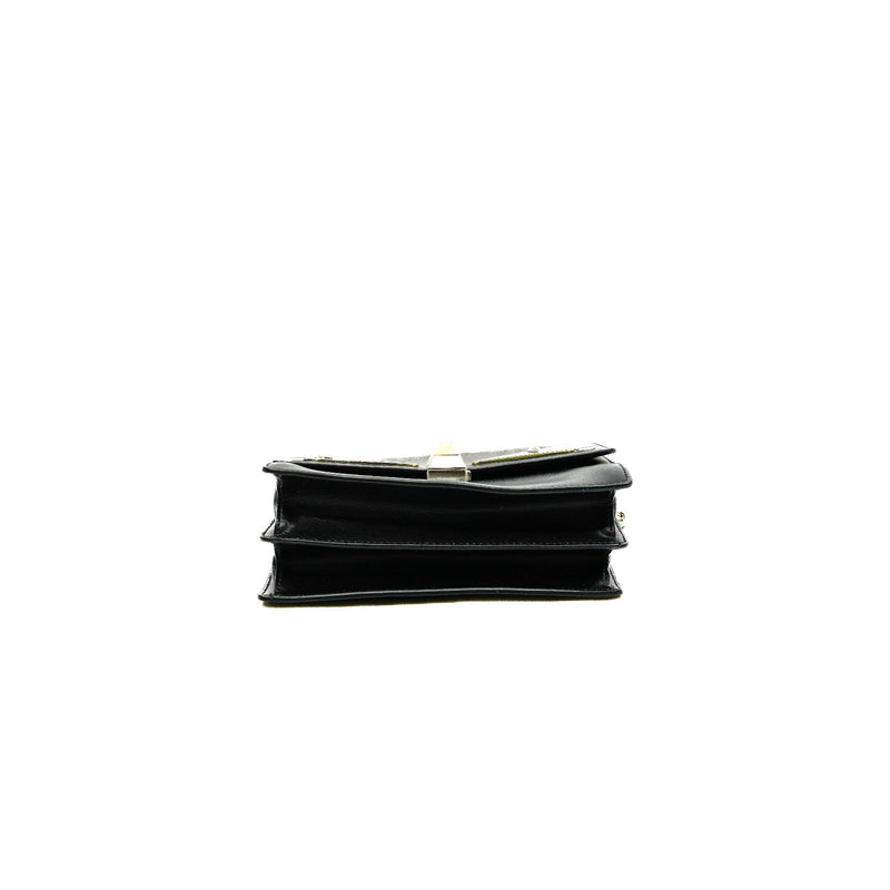 Small Monster Kan I Black Calfskin Shoulder Bag PHW - L'UXE LINK