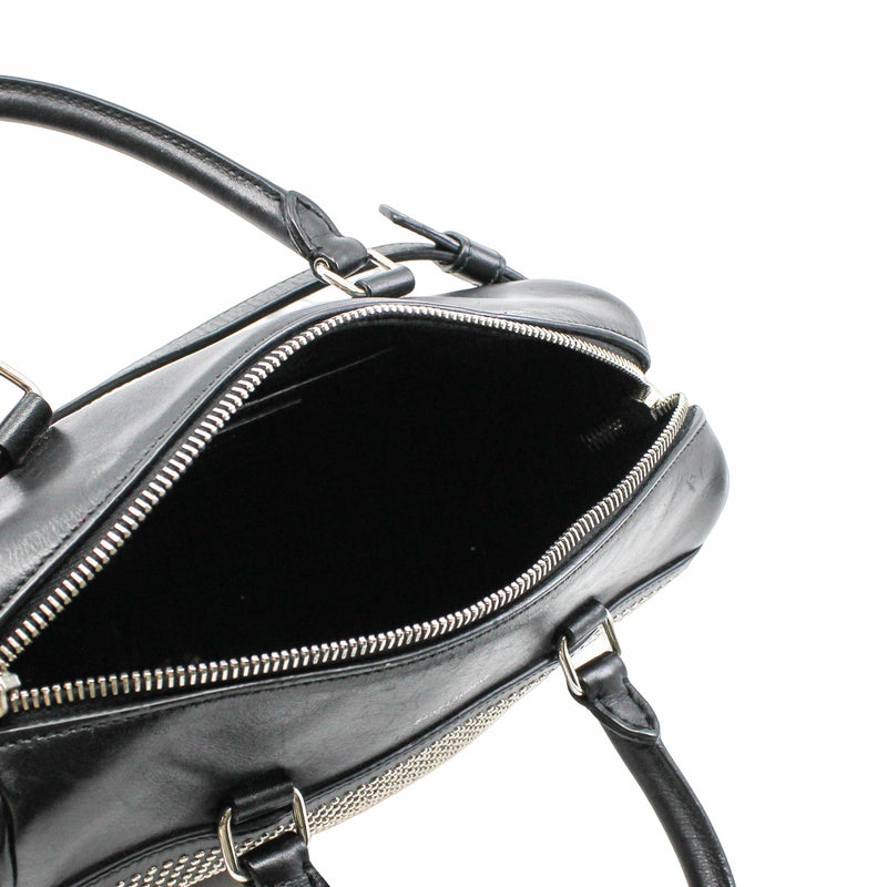 Classic Baby Duffel Bag  Leather  Black phw - L'UXE LINK