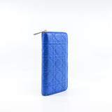 thumbnail Zip Around Escapade In Blue Lambskin Wallet PHW - L'UXE LINK