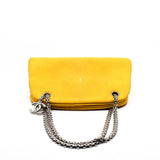 thumbnail Small Bowling In Yellow Stingray Skin Shoulder Bag PHW Seri 15 - L'UXE LINK