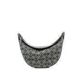 thumbnail Small Luna Anagram In Black/Navy Shoulder Bag GHW - L'UXE LINK