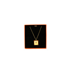 As De Coeur Pendant Necklace Gold Swift Leather GHW