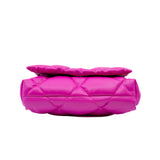 thumbnail Puffy Touch Pink Quilted Lambskin Leather Clutch Bag PHW - L'UXE LINK