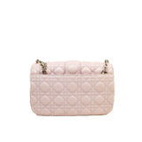 thumbnail Medium Miss Dior Nude Pink Lambskin Cannage Quilt Flap Bag PHW - L'UXE LINK