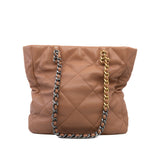 thumbnail quilted 19 east west shopping tote in calfskin brown seri EC1LXXXX