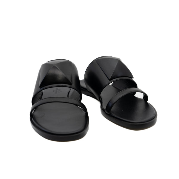 Sandal in Leather Black #36 - L'UXE LINK