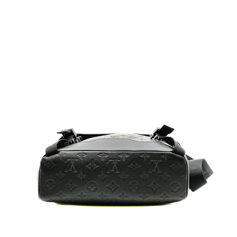 Messenger Voyager PM In Black Monogram Shadow Calfskin Bag - L'UXE LINK